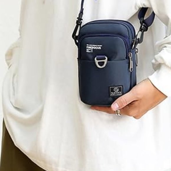 NEW / Men's bag / shoulder-belt-crossbody / BLUE - Picture 3 of 16